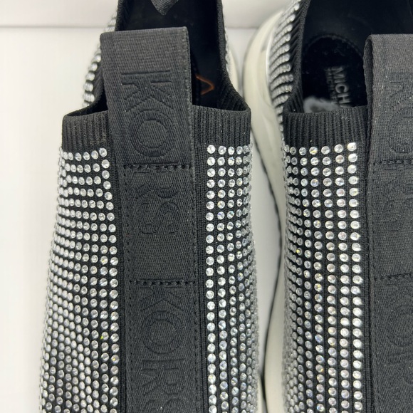 Michael Kors Shoes - Final price
Michael Kors Black /Silver Crystal Slip-On Sneakers